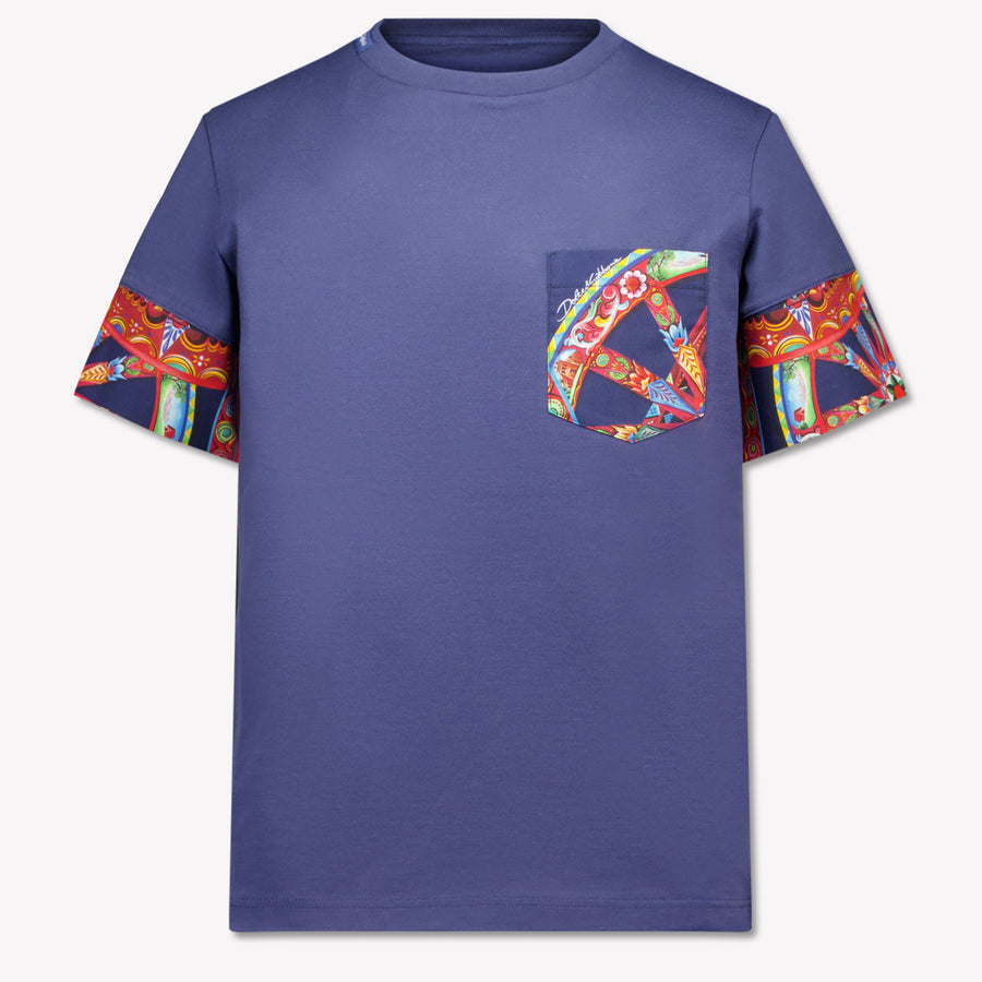 Dolce & Gabbana Kinder Jongens T-Shirt In Navy