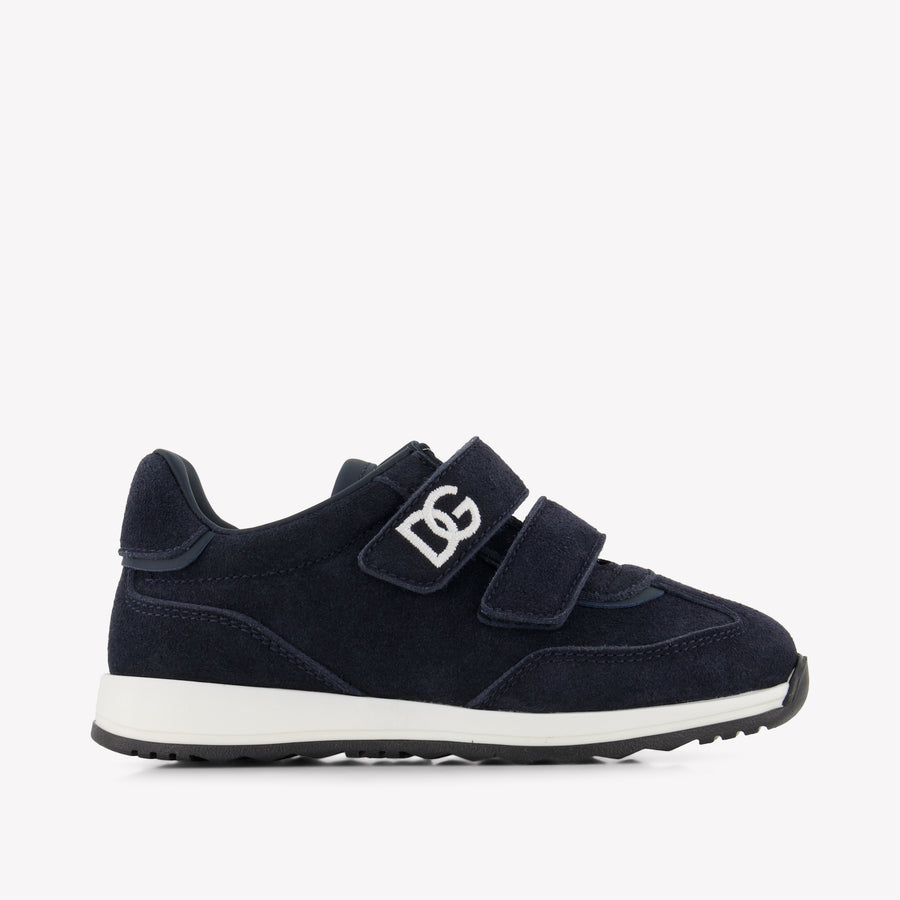 Dolce & Gabbana Kids Boys Sneakers In Navy
