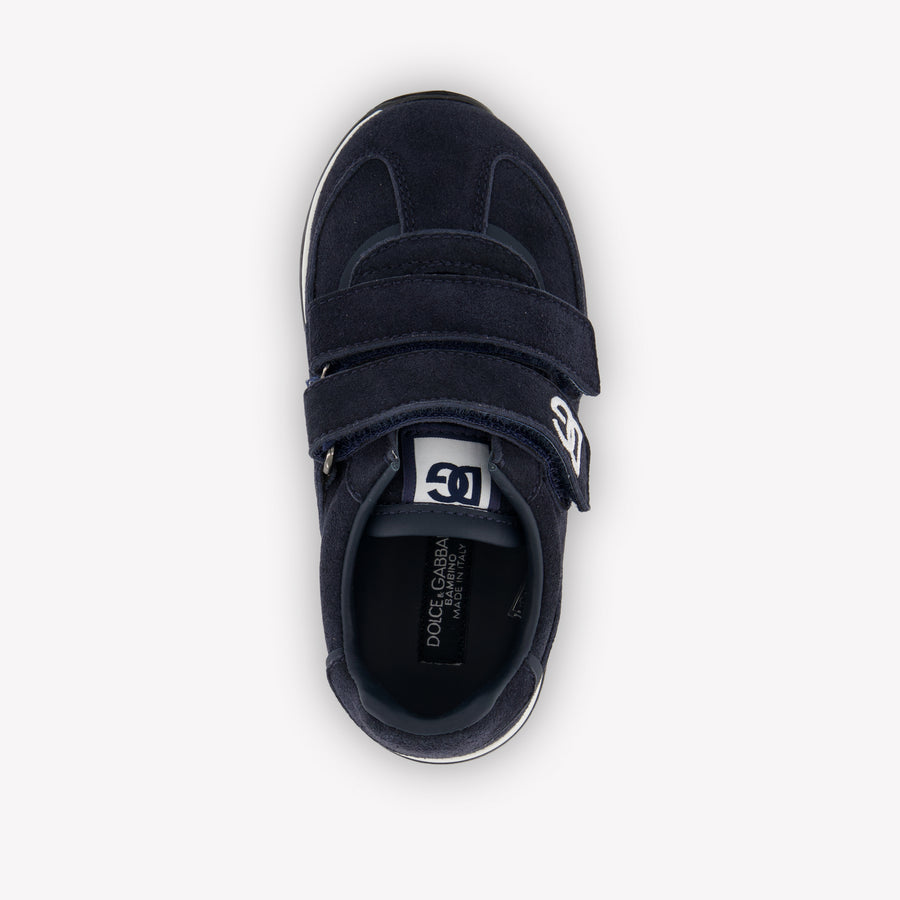 Dolce & Gabbana Kids Boys Sneakers In Navy