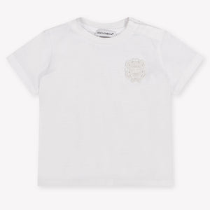 Dolce & Gabbana Baby Jongens T-Shirt In Wit