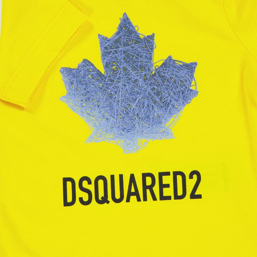 Dsquared2 Baby Jongens T-Shirt In Geel