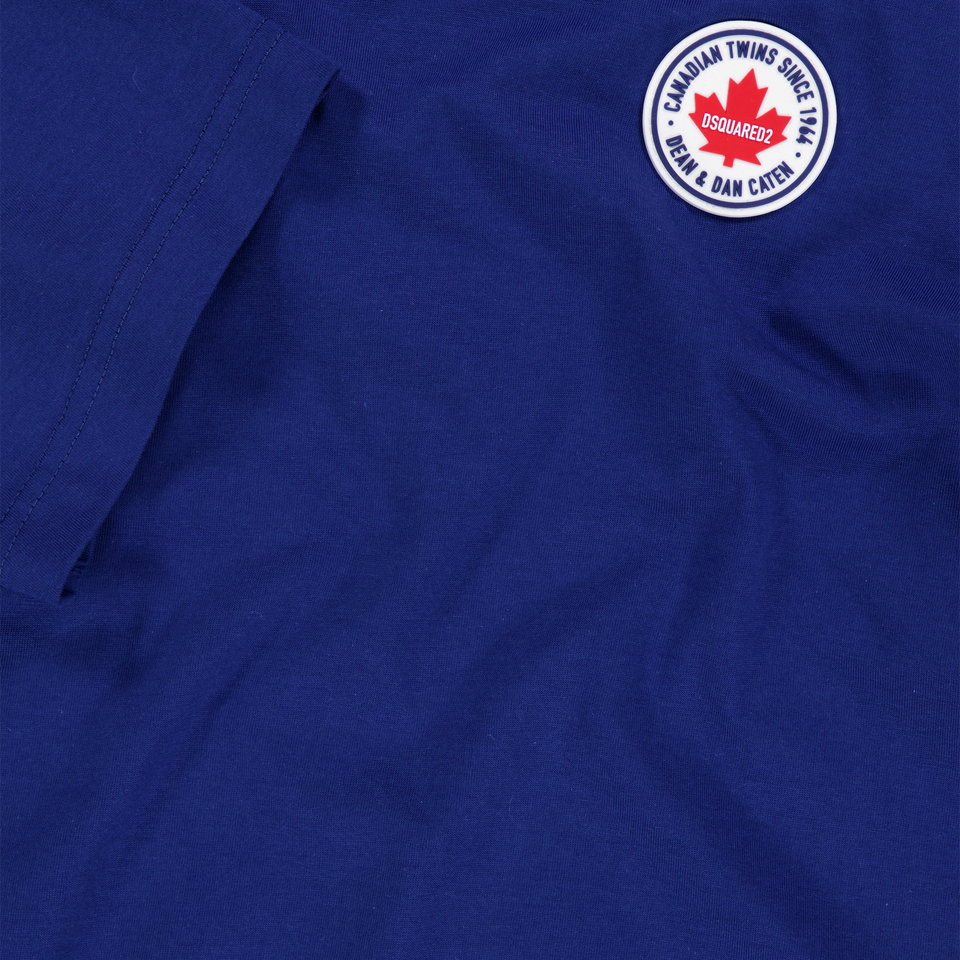 Dsquared2 Kinder Jongens T-Shirt In Cobalt Blauw