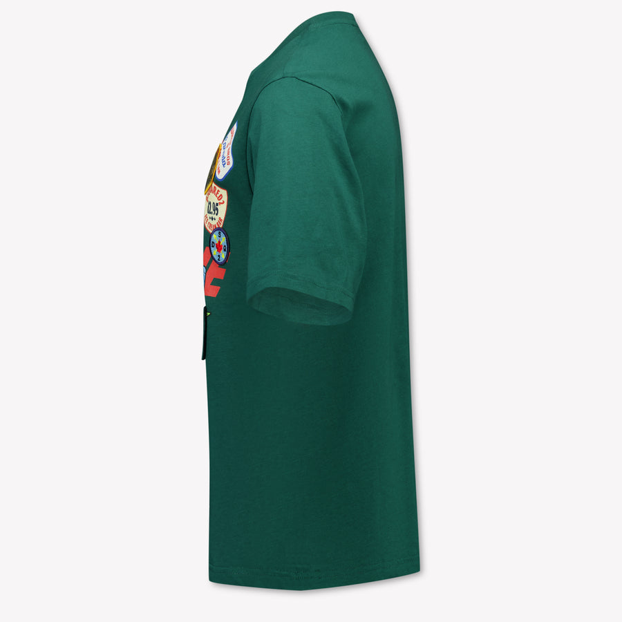 Dsquared2 Kinder Jongens T-Shirt In Donker Groen