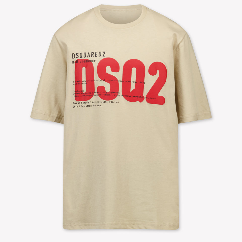Dsquared2 Kinder Jongens T-Shirt In Licht Beige