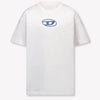 Diesel Kinder Jongens T-Shirt In Wit