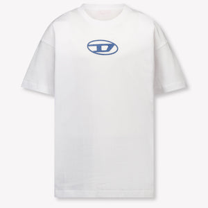 Diesel Kinder Jongens T-Shirt In Wit