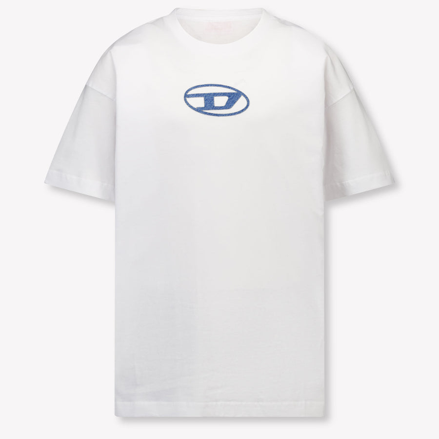 Diesel Kinder Jongens T-Shirt In Wit