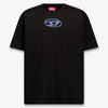 Diesel Kinder Jongens T-Shirt In Zwart