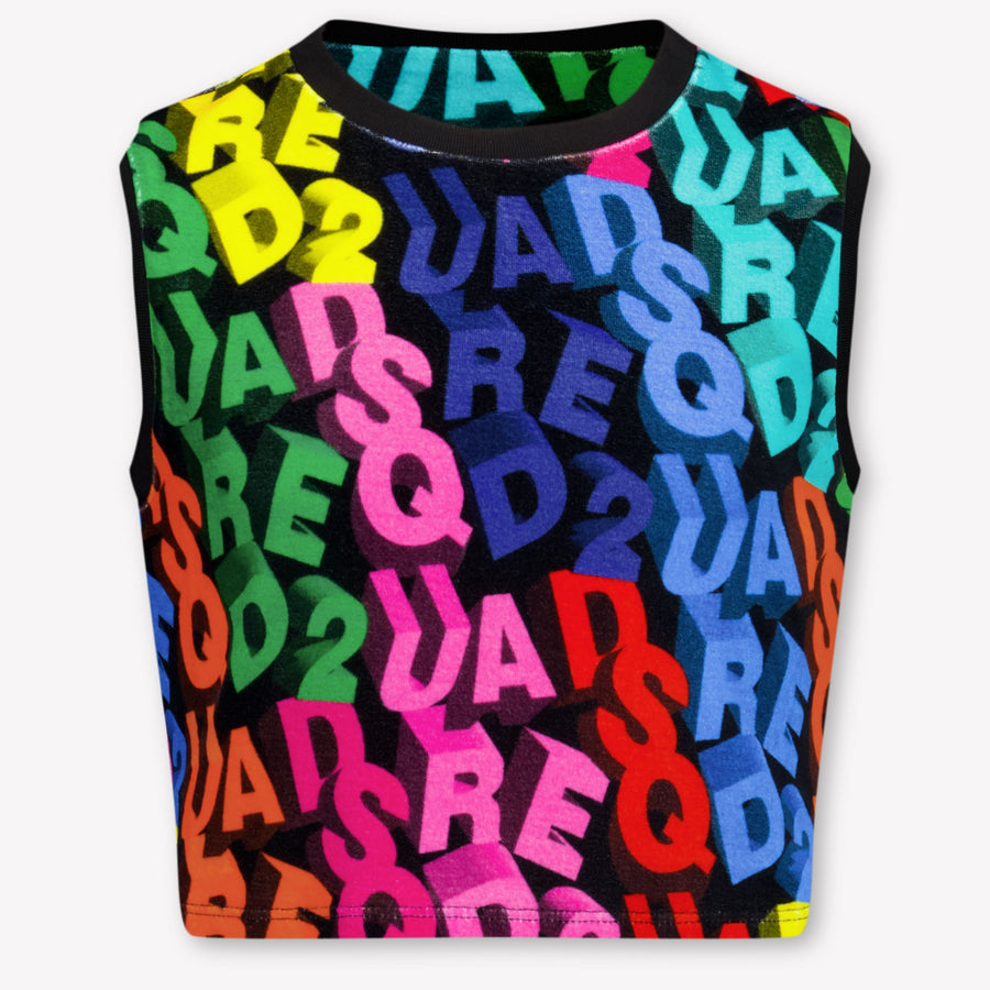 Dsquared2 Kinder Meisjes T-Shirt In Zwart