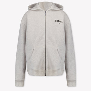 Dsquared2 Kinder Unisex Vest In Licht Grijs