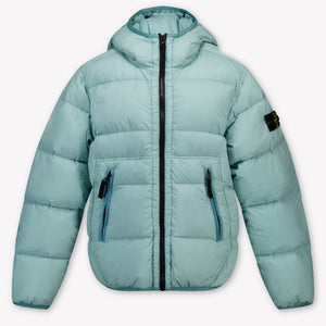 Stone Island Kinder Jongens Winterjas In Licht Blauw