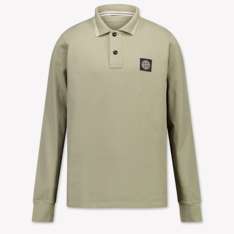 Stone Island Kinder Jongens Polo In Taupe