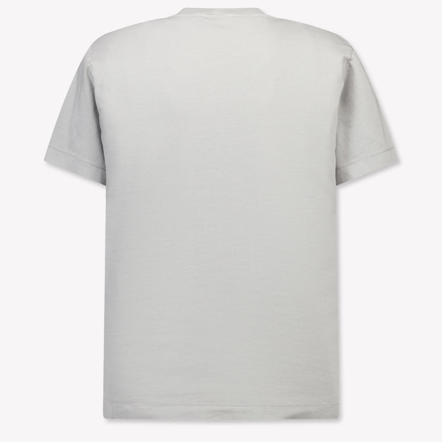 Stone Island Kinder Jongens T-Shirt In Licht Grijs