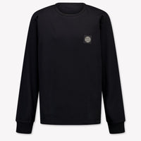 Stone Island Kinder Jongens T-Shirt In Zwart