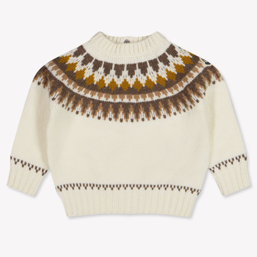 Moncler Baby Jongens Trui In Off White