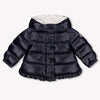 Moncler Tazui Baby Meisjes Winterjas In Navy