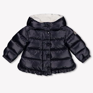 Moncler Tazui Baby Meisjes Winterjas In Navy