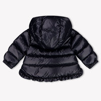 Moncler Tazui Baby Meisjes Winterjas In Navy