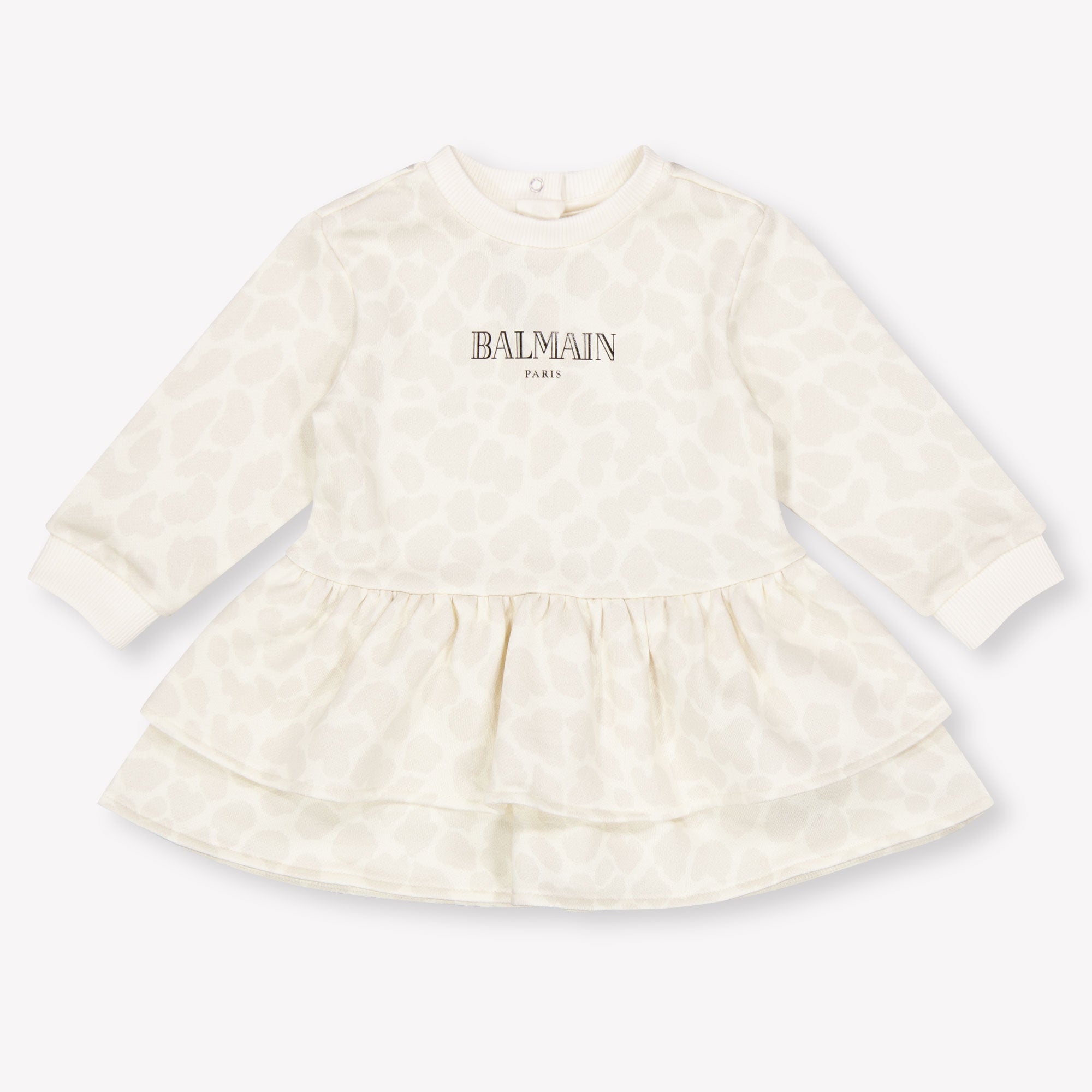 Balmain Baby Meisjes Jurk In Off White