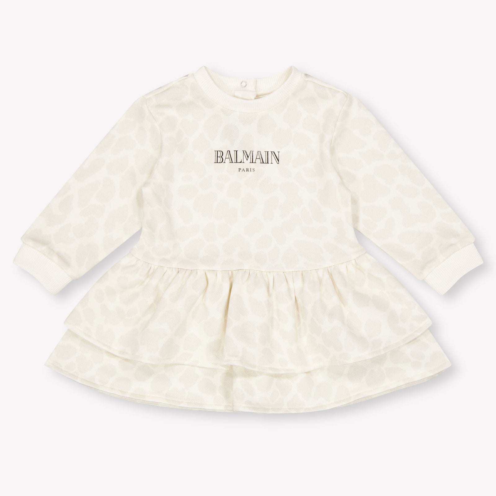 Balmain Baby Meisjes Jurk In Off White
