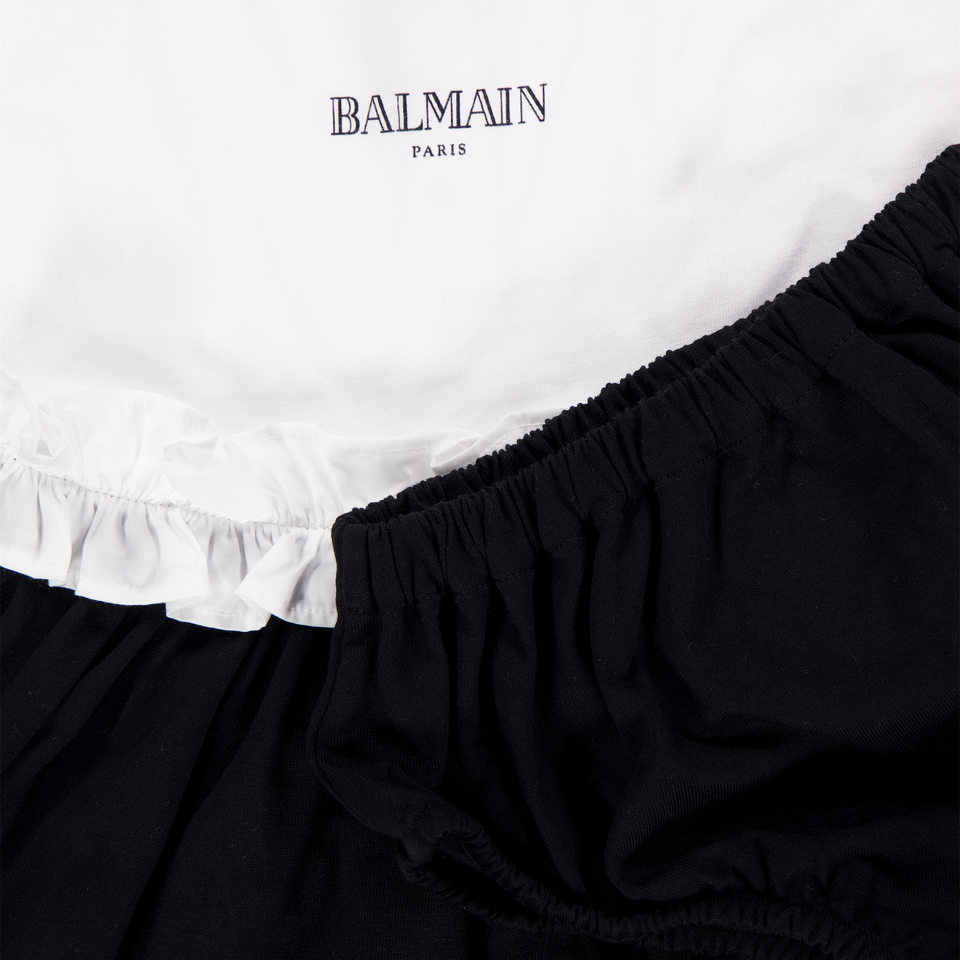 Balmain Baby Meisjes Jurk In Zwart
