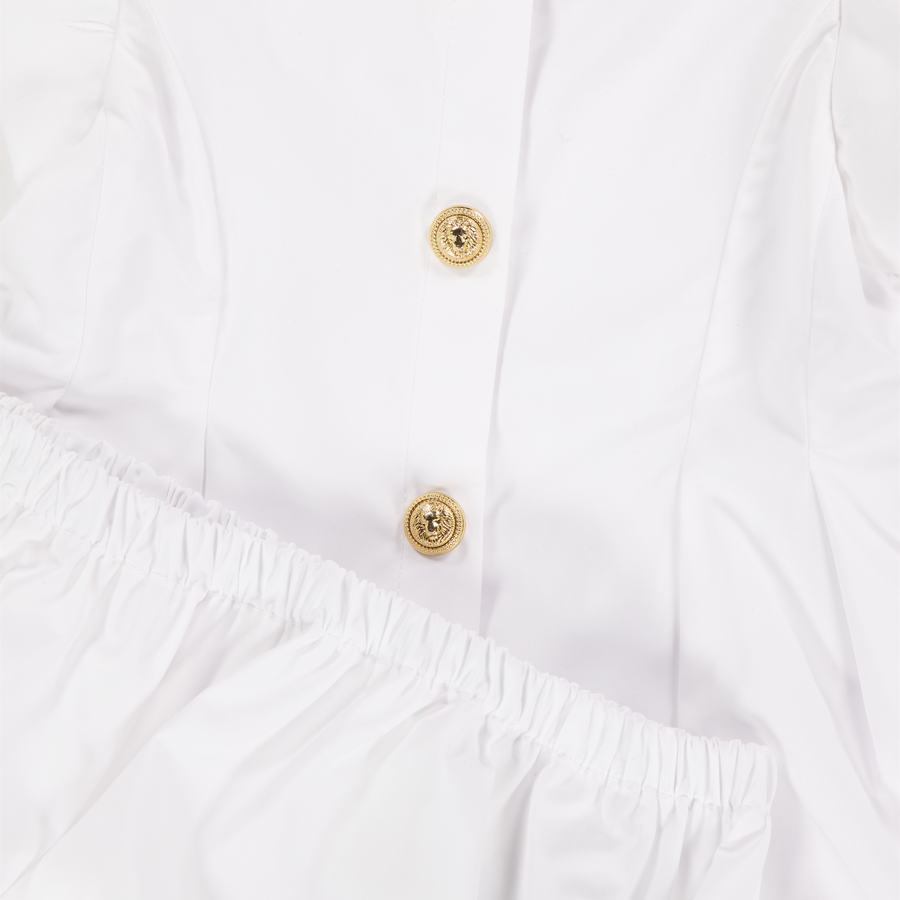 Balmain Baby Meisjes Jurk In Wit