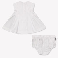 Balmain Baby Meisjes Jurk In Wit