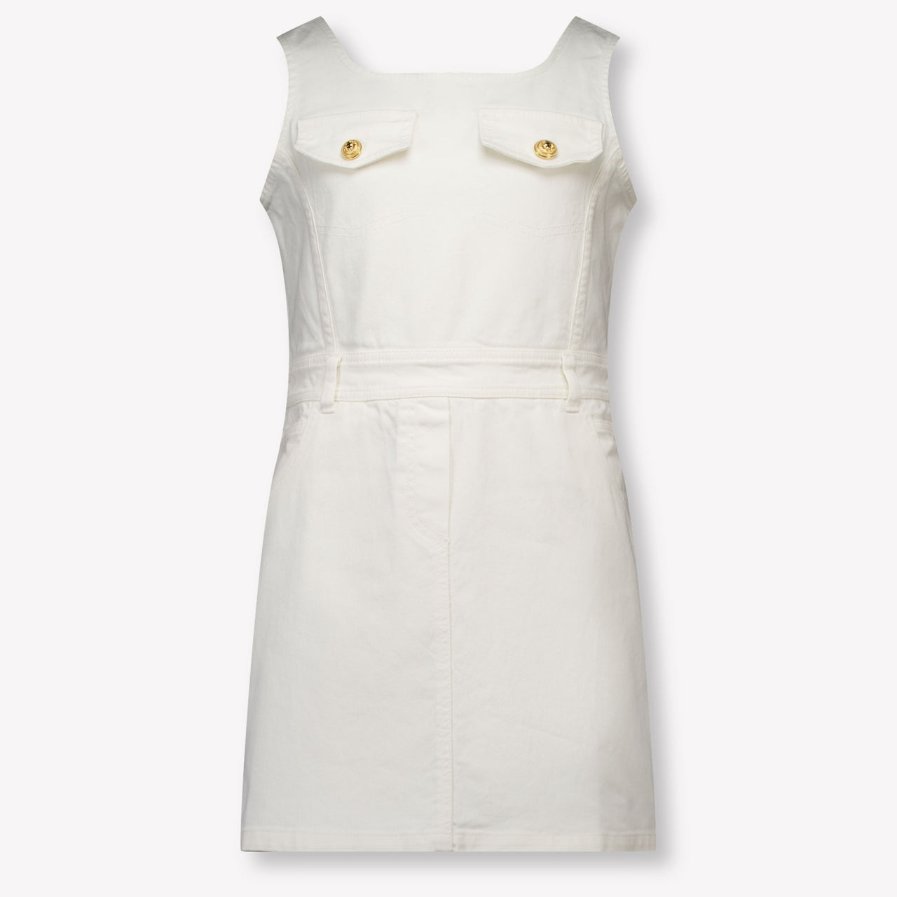 Balmain Kinder Meisjes Jurk In Wit