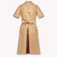 Balmain Kinder Meisjes Jurk In Licht Bruin