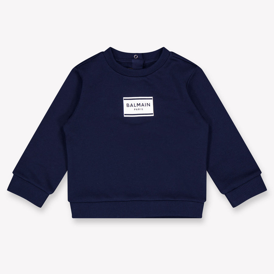 Balmain Baby Meisjes Trui In Navy