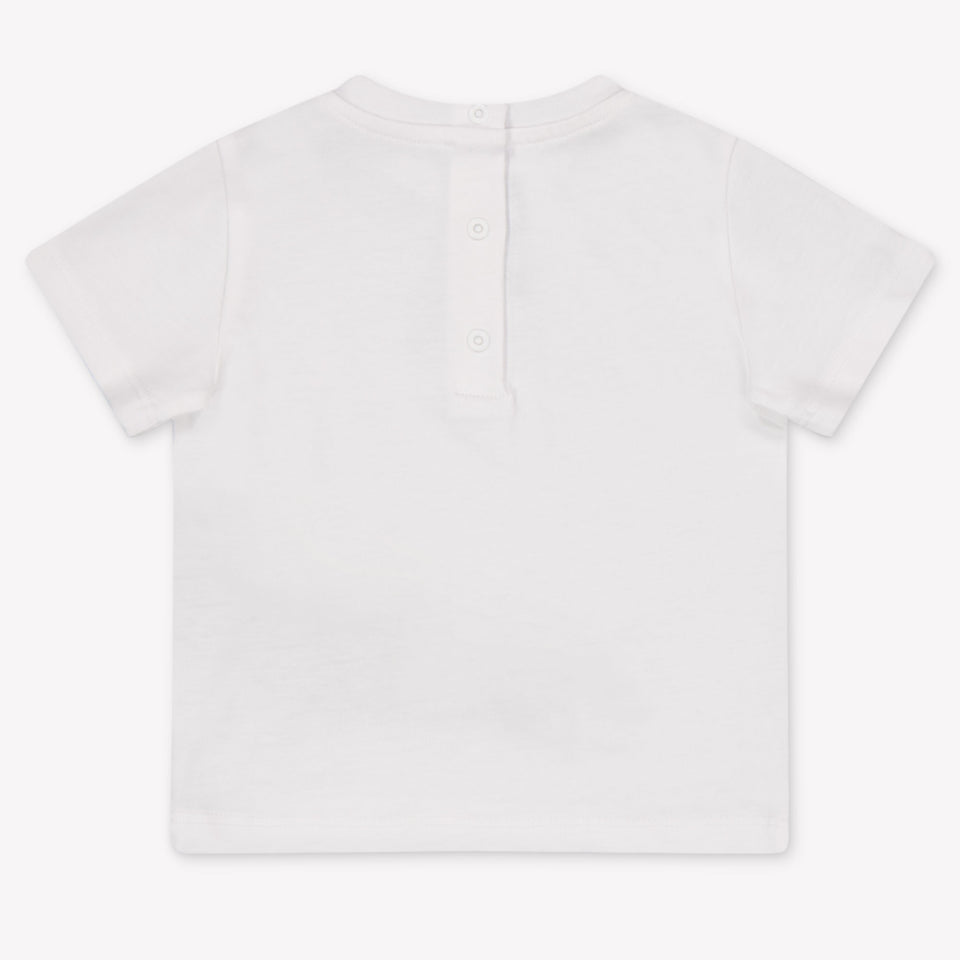 Balmain Baby Meisjes T-Shirt In Wit