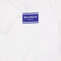 Balmain Baby Meisjes T-Shirt In Wit