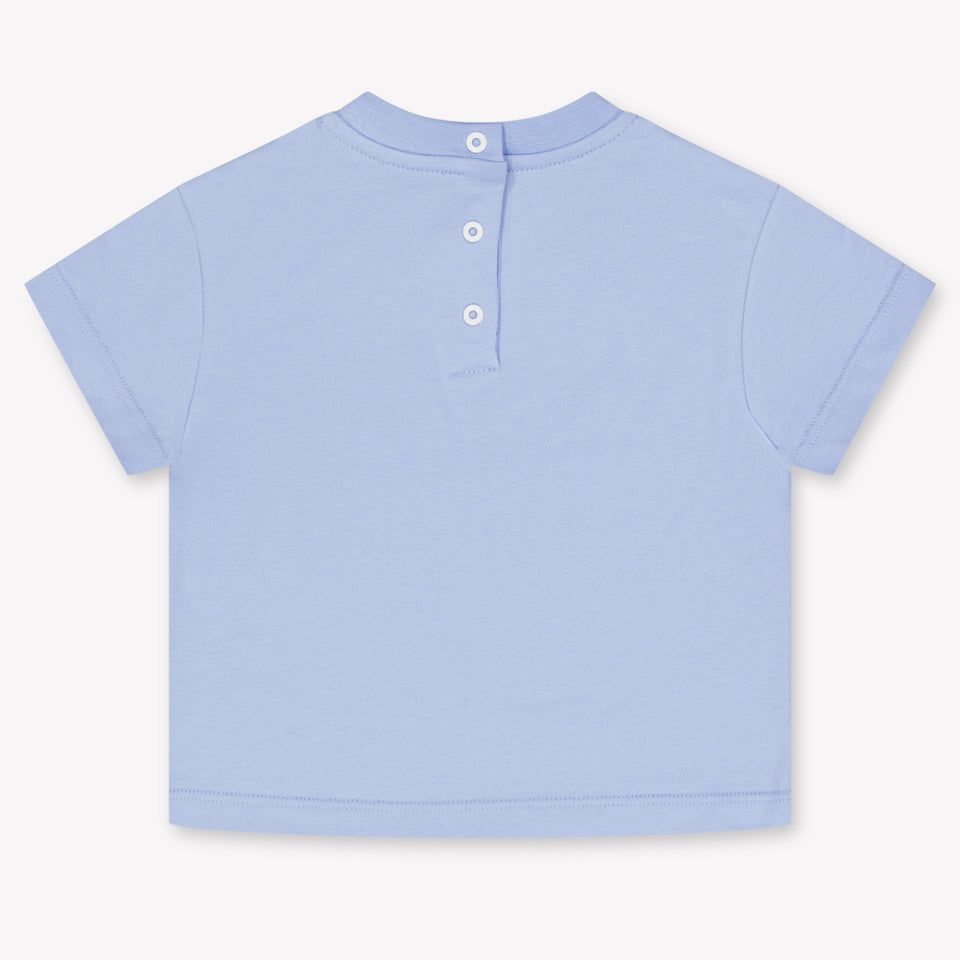 Balmain Baby Meisjes T-Shirt In Licht Blauw