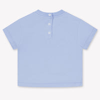 Balmain Baby Meisjes T-Shirt In Licht Blauw