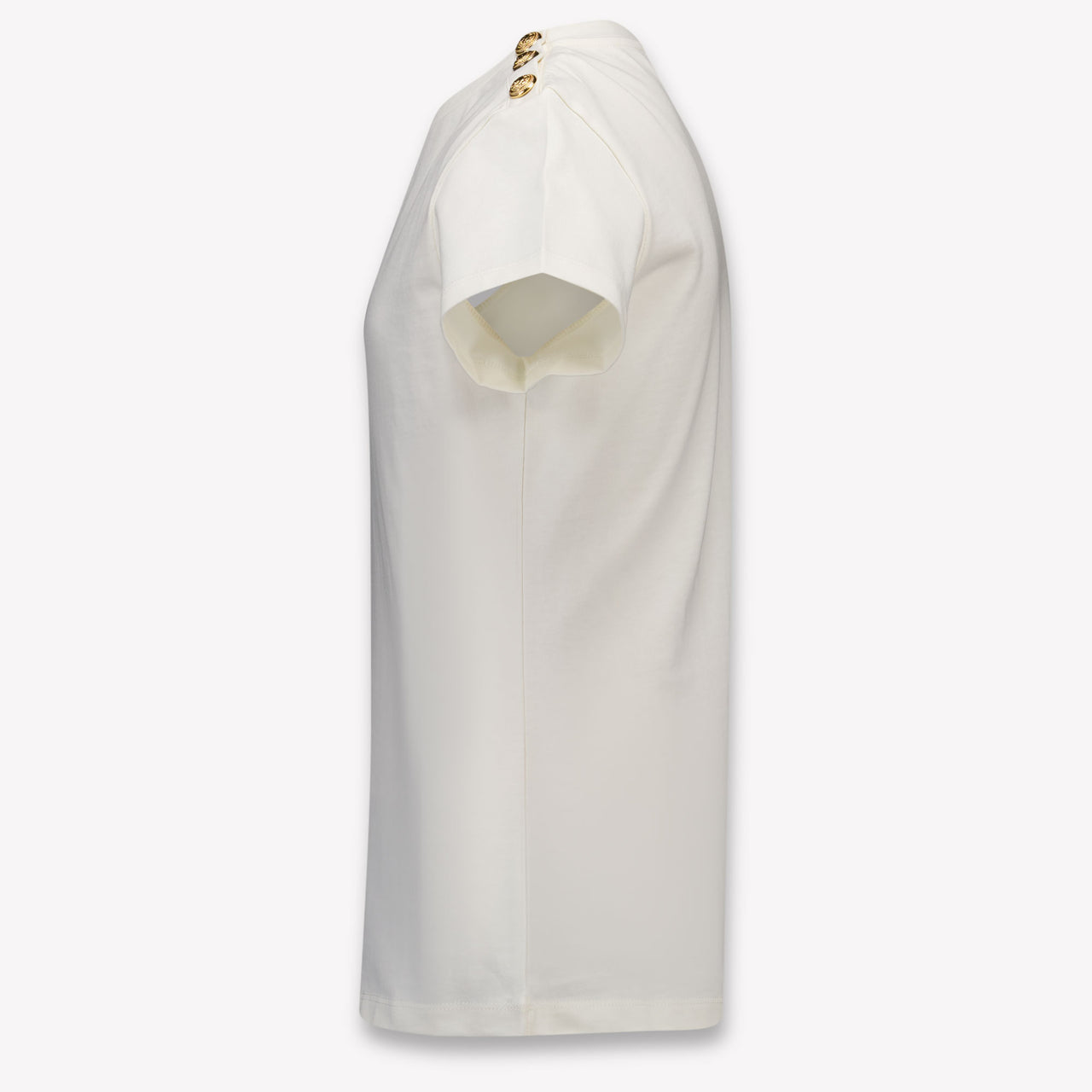 Balmain Kinder Meisjes T-Shirt In Off White