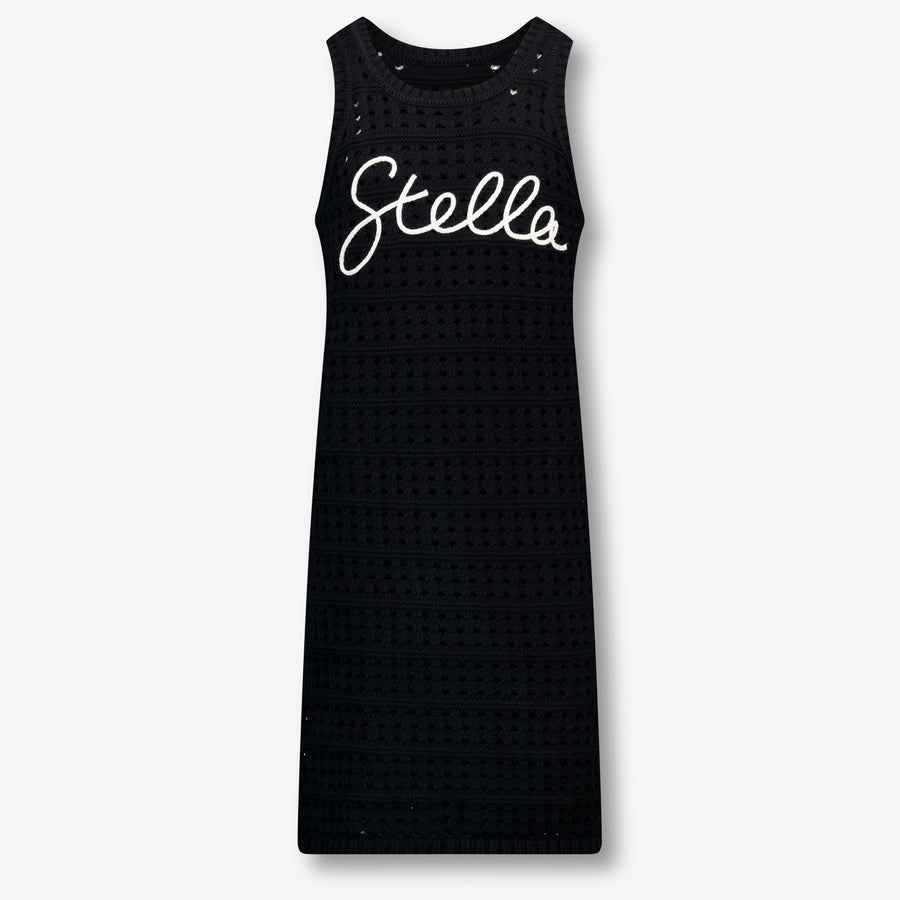 Stella McCartney Kinder Meisjes Jurk In Zwart