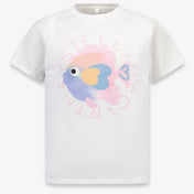 Stella McCartney Kinder Meisjes T-Shirt In Wit
