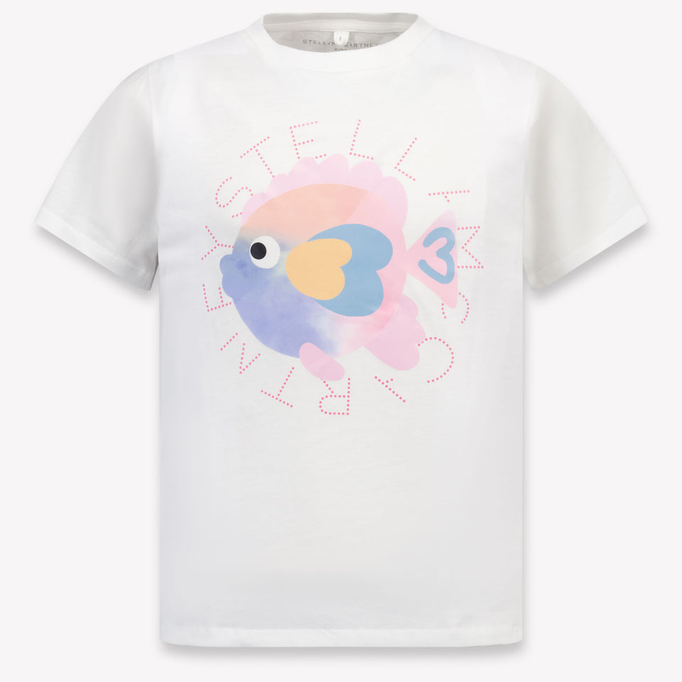 Stella McCartney Kinder Meisjes T-Shirt In Wit