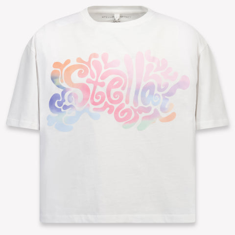 Stella McCartney Kinder Meisjes T-Shirt In Wit