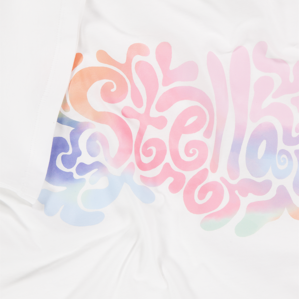 Stella McCartney Kinder Meisjes T-Shirt In Wit