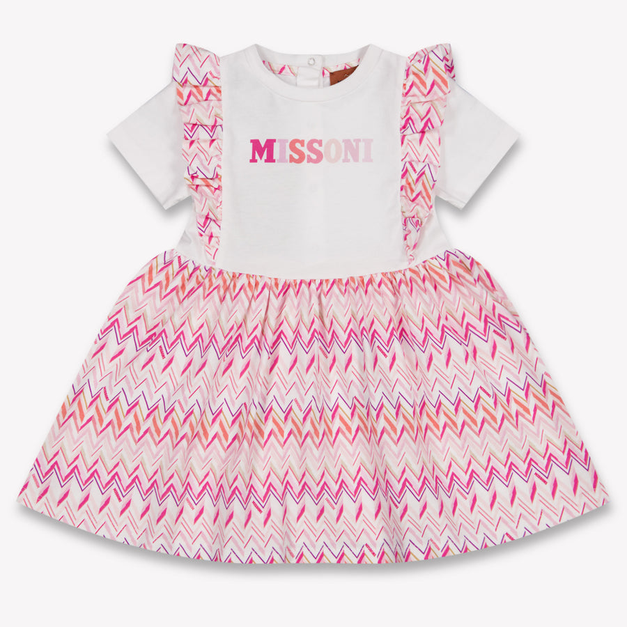 Missoni Baby Meisjes Jurk In Licht Roze