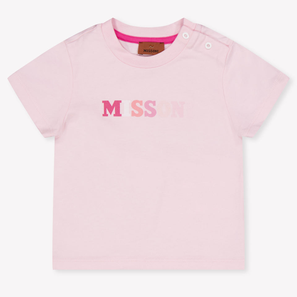 Missoni Baby Meisjes T-Shirt In Licht Roze