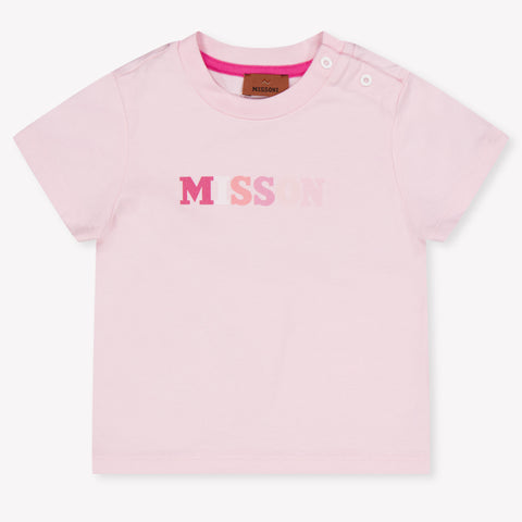 Missoni Baby Meisjes T-Shirt In Licht Roze