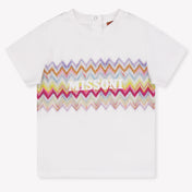 Missoni Baby Meisjes T-Shirt In Wit