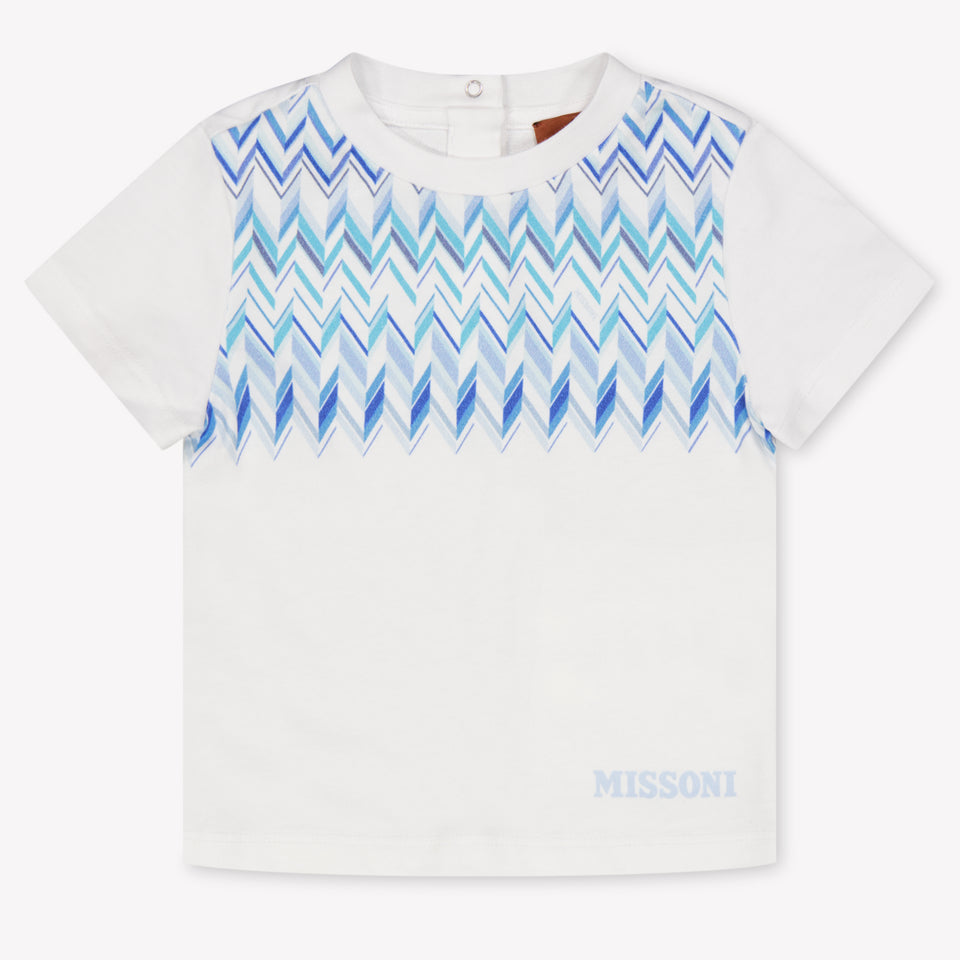 Missoni Baby Jongens T-Shirt In Wit