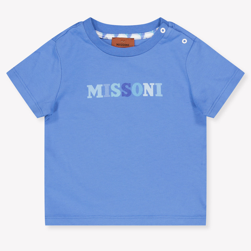 Missoni Baby Jongens T-Shirt In Blauw