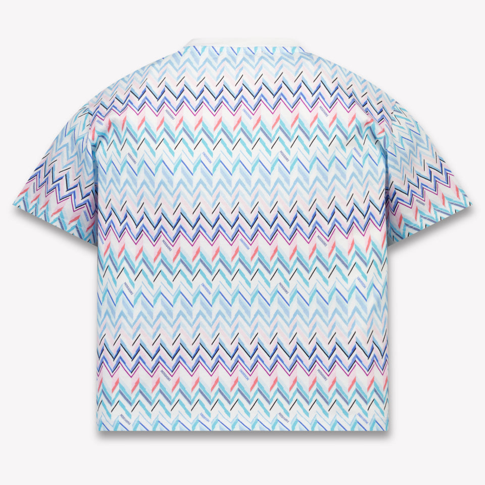 Missoni Kinder Meisjes T-Shirt In Wit