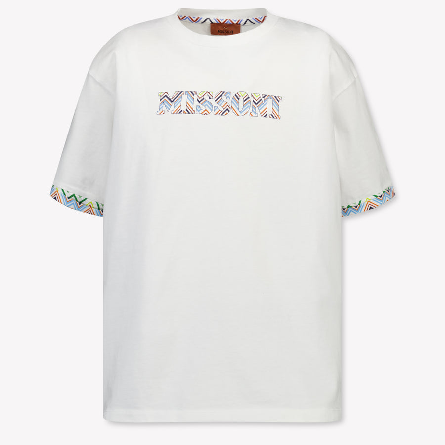 Missoni Kinder Jongens T-Shirt In Wit