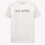 Missoni Kinder Jongens T-Shirt In Off White