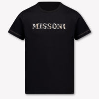Missoni Kinder Jongens T-Shirt In Zwart